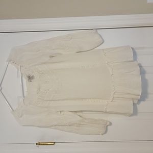 Vintage America Blues blouse.  Size medium.   Cream colored